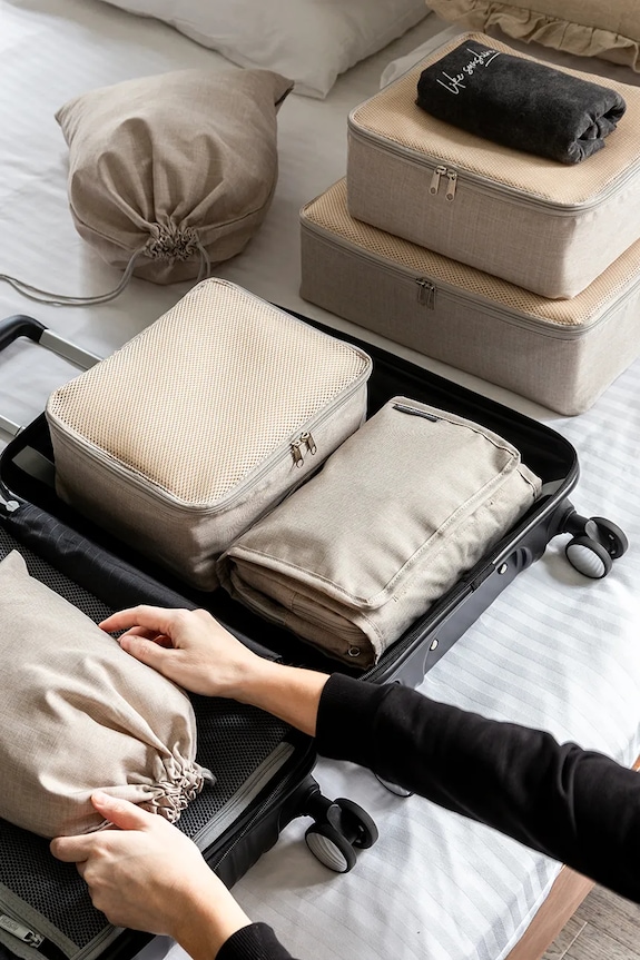Комплект органайзер за пътуване Bigso Box of Sweden Travel Collection (6 броя) 992PS0224A6.99 бежов AA00
