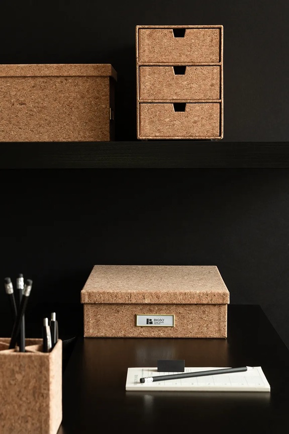 Σαλόνι και υπνοδωμάτιο Κουτί αποθήκευσης Bigso Box of Sweden Oskar A4 26 x 35 x 8,5 cm 9451N4064.99 καφέ