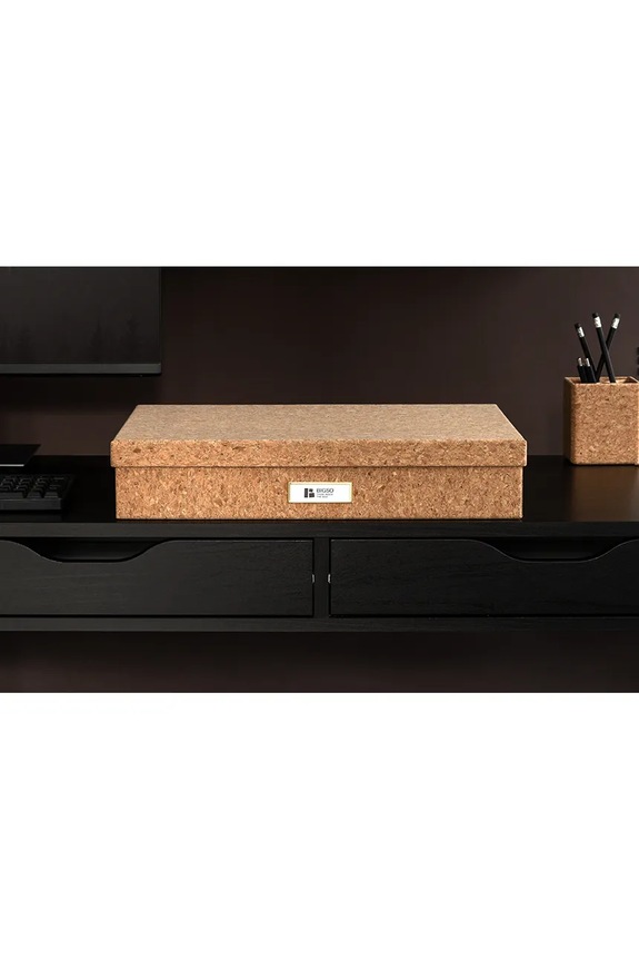 Κουτί αποθήκευσης Bigso Box of Sweden Sverker A3 43,5 x 31 x 8,5 cm καφέ 9341N4064.99