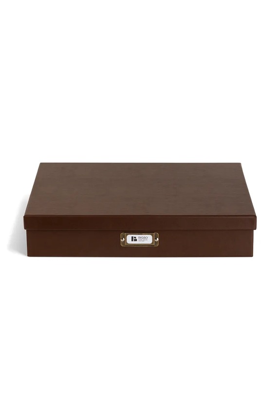 Κουτί αποθήκευσης Bigso Box of Sweden Sverker A3 43,5 x 31 x 8,5 cm καφέ 9341R3072.99