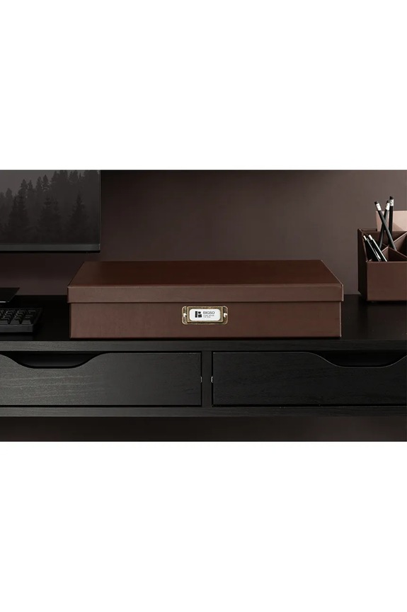 Κουτί αποθήκευσης Bigso Box of Sweden Sverker A3 43,5 x 31 x 8,5 cm καφέ 9341R3072.99