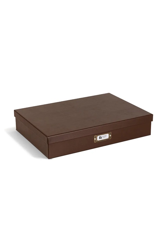 Κουτί αποθήκευσης Bigso Box of Sweden Sverker A3 43,5 x 31 x 8,5 cm 9341R3072.99 καφέ AA00