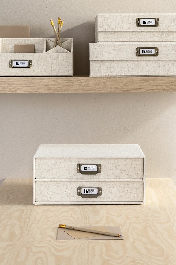 Οργανωτής γραφείου Bigso Box of Sweden Birger 33 x 25,5 x 14,5 cm μπεζ 9431N6073.99