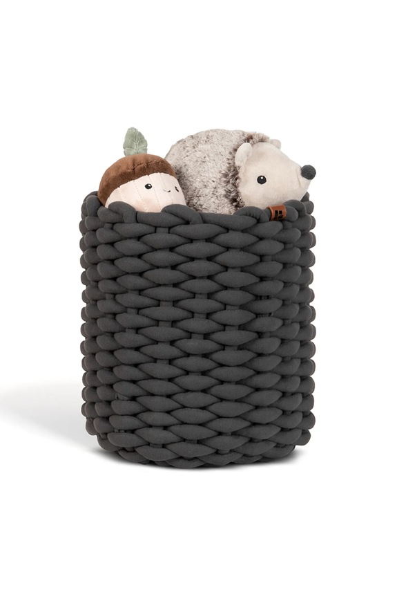 Obývacia izba a spálňa Bigso Box of Sweden kôš na skladovanie z textilného materiálu 25 x 25 cm 6991S1001.99 čierna