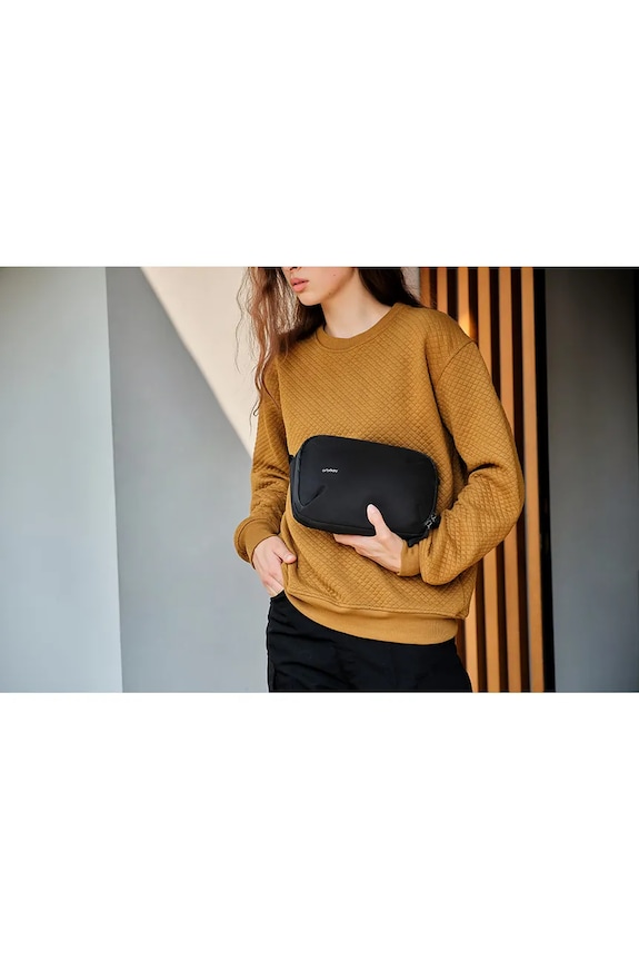 Orbitkey taška cez rameno z textilného materiálu TTS1.BLK.109