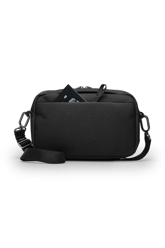 Orbitkey taška cez rameno z textilného materiálu čierna TTS1.BLK.109
