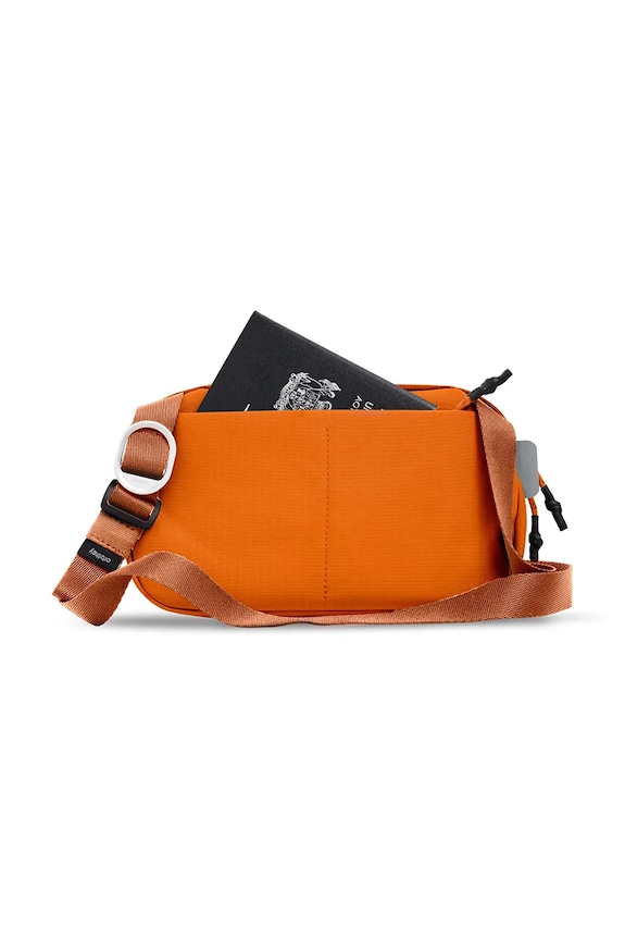 Obývacia izba a spálňa Orbitkey taška cez rameno z textilného materiálu BUM1.TER.109 oranžová