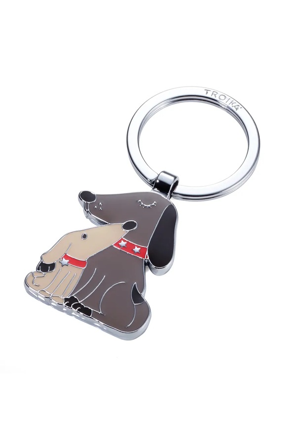 Troika brelok na klucze z metalu polerowanego 7,6 x 3,5 x 1 cm multicolor TRKR18.05.BR