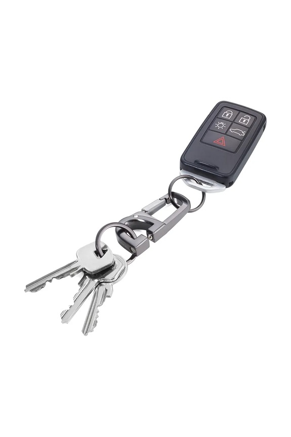 Living și dormitor Troika breloc pentru chei din metal lustruit 5,5 x 2,7 x 1 cm TRKR18.06.GM negru