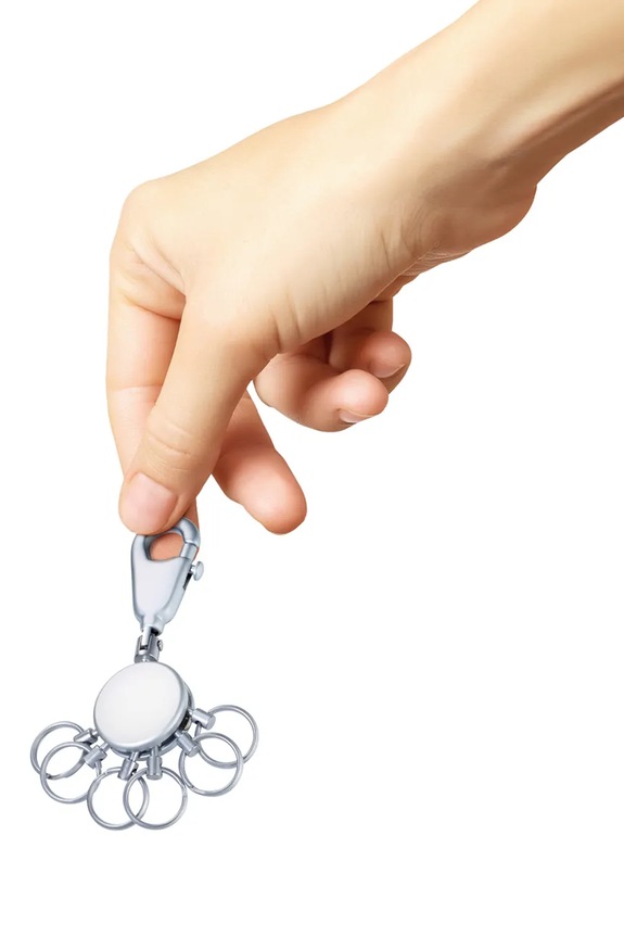 Troika brelok na klucze 9 x 2,5 x 1 cm szary TRKYR60.MC