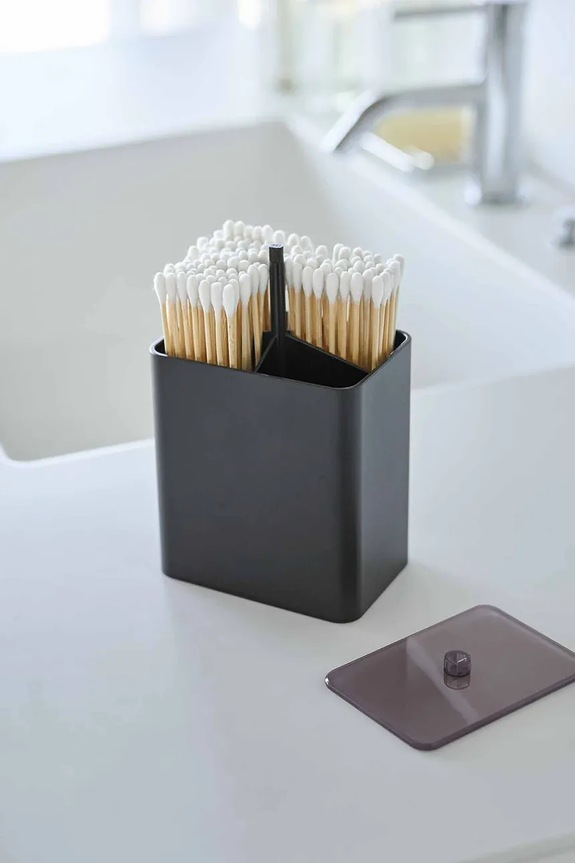 Yamazaki organizator din plastic 9,6 x 6,6 x 10,8 cm negru 10285.
