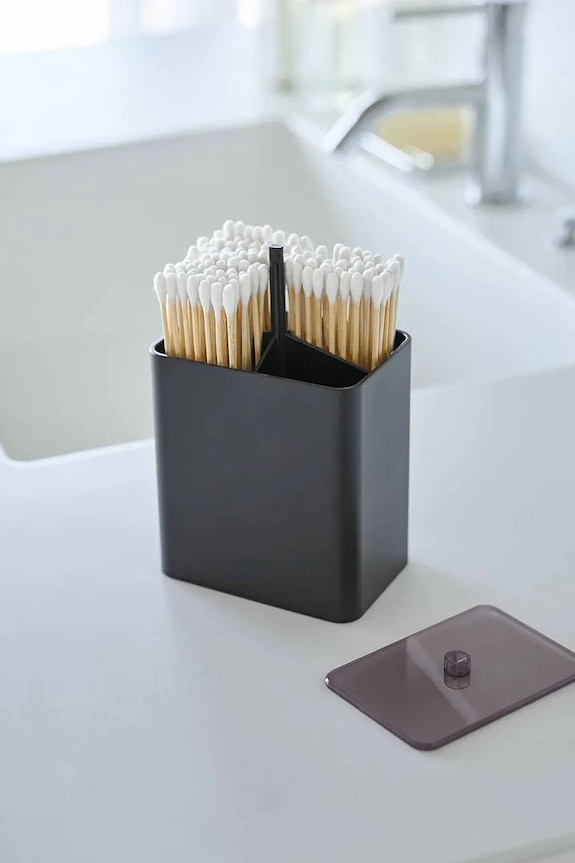 Yamazaki organizator din plastic 9,6 x 6,6 x 10,8 cm negru 10285.