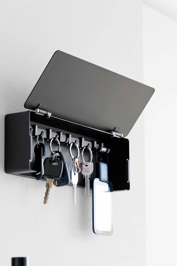 Yamazaki de perete din aluminiu 33 x 5,3 x 11 cm negru 10345