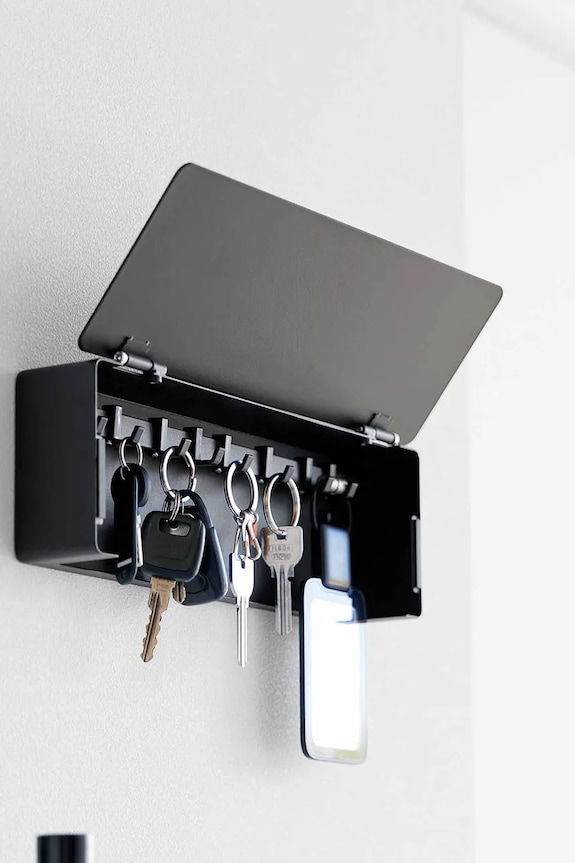 Yamazaki de perete din aluminiu 33 x 5,3 x 11 cm negru 10345