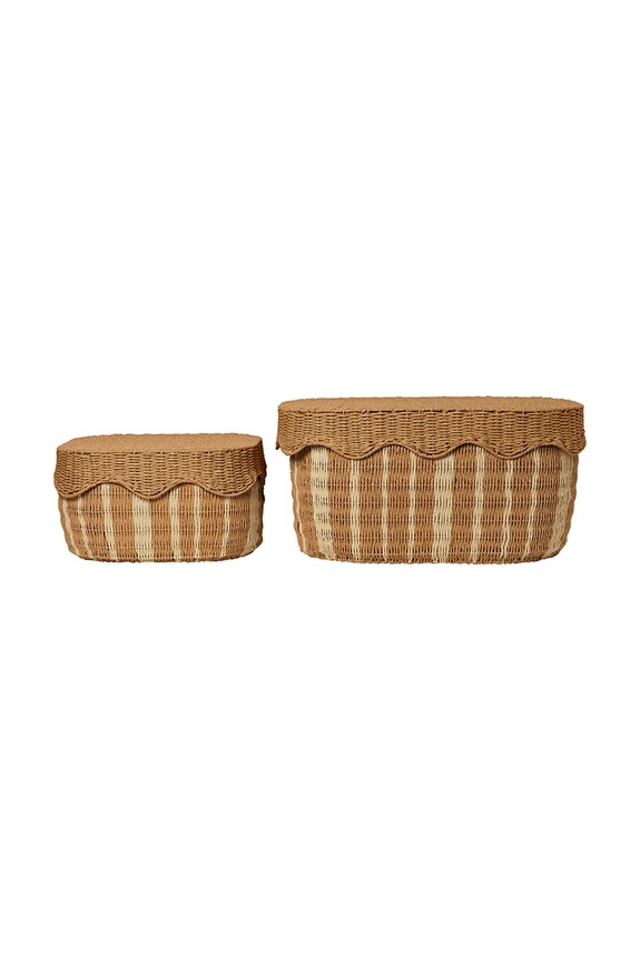 Ferm Living sada košíkov na skladovanie z papiera 36 x 70 x 48 cm 1104272822 hnedá AA00