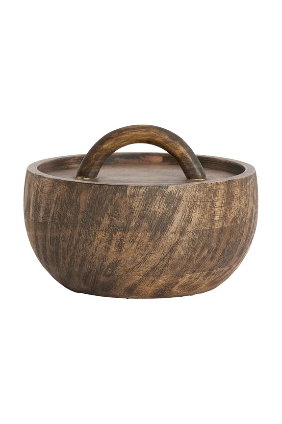 Light & Living Cutie pentru depozitare din lemn 20 x 14,5 cm maro 5789983
