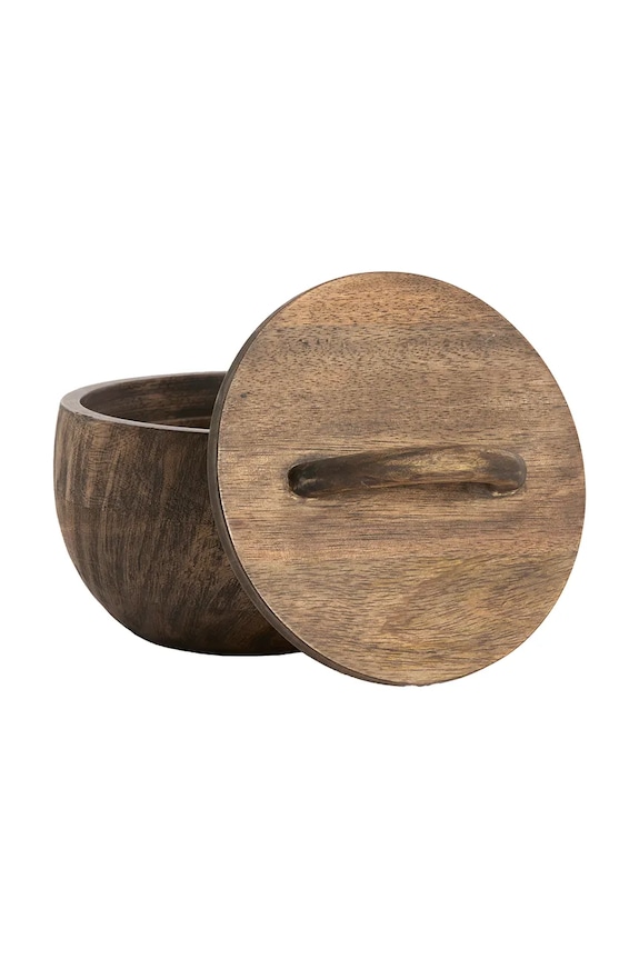 Light & Living Cutie pentru depozitare din lemn 20 x 14,5 cm 5789983 maro AA00