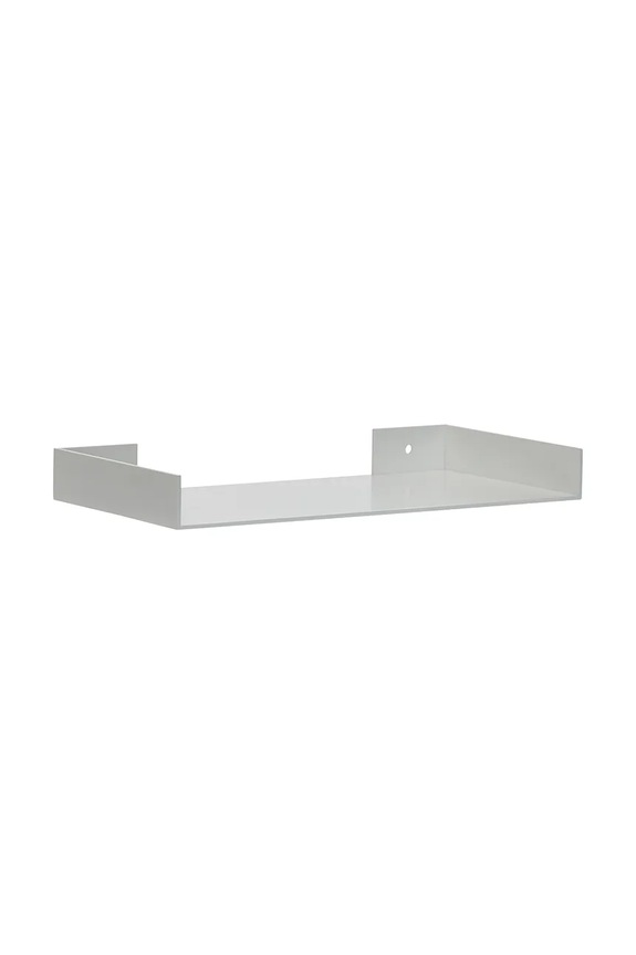 Hübsch raft de perete din metal 30 x 15 x 3 cm gri 992109