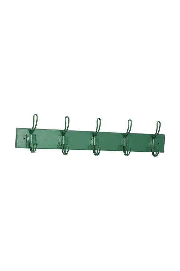Madam Stoltz cuier de perete din fier 57 x 12 x 5 cm verde 17166GRN