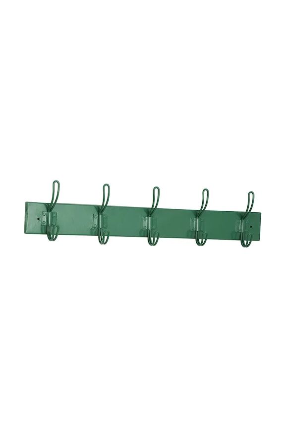 Madam Stoltz cuier de perete din fier 57 x 12 x 5 cm verde 17166GRN