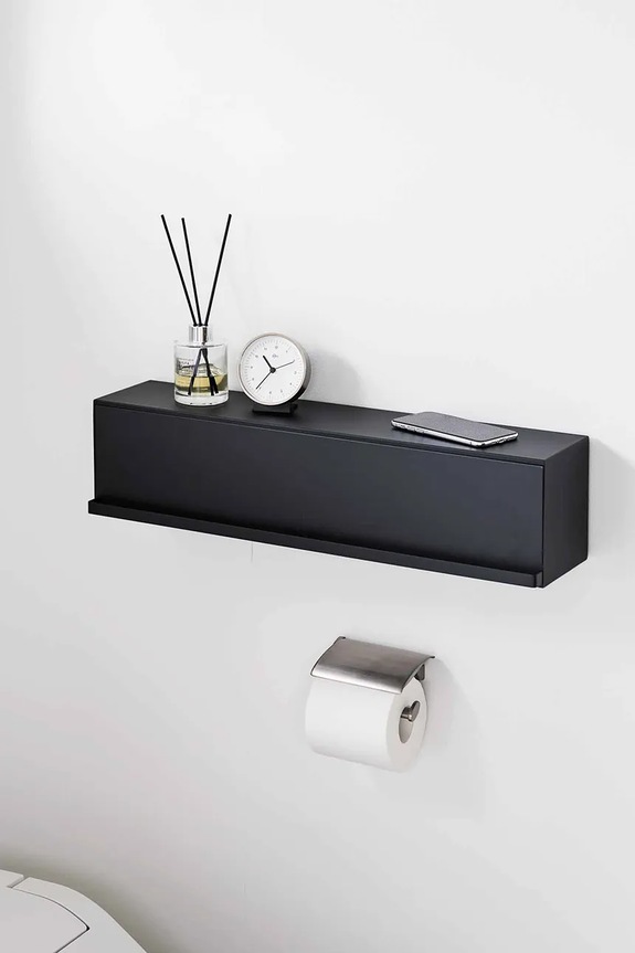 Yamazaki półka ścienna ze stali 60 x 15,7 x 14,6 cm 10069 czarny AA00