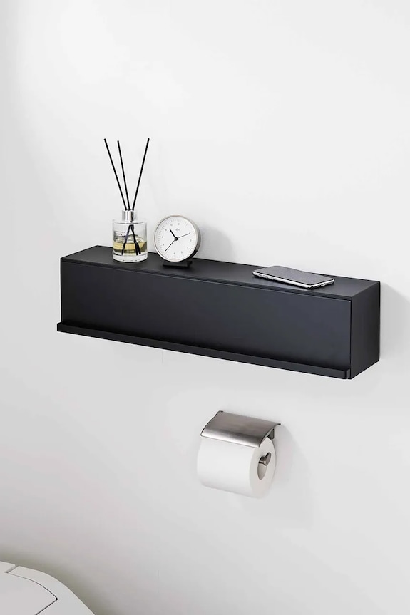 Yamazaki półka ścienna ze stali 60 x 15,7 x 14,6 cm 10069 czarny AA00