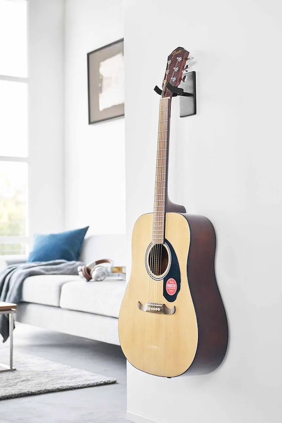 Yamazaki uchwyt ścienny na gitarę ze stali 8 x 11,5 x 14 cm 1926 czarny