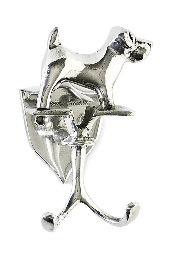 Riviera Maison wieszak ścienny z aluminium szary 296530