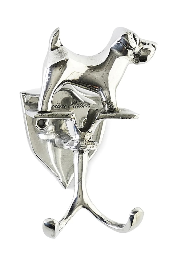 Riviera Maison wieszak ścienny z aluminium szary 296530