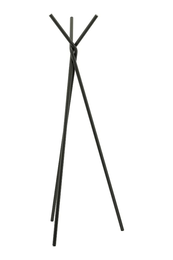 By-Boo wieszak na ubrania z żelaza 70 x 33,5 x 160 cm 250051 czarny AA00