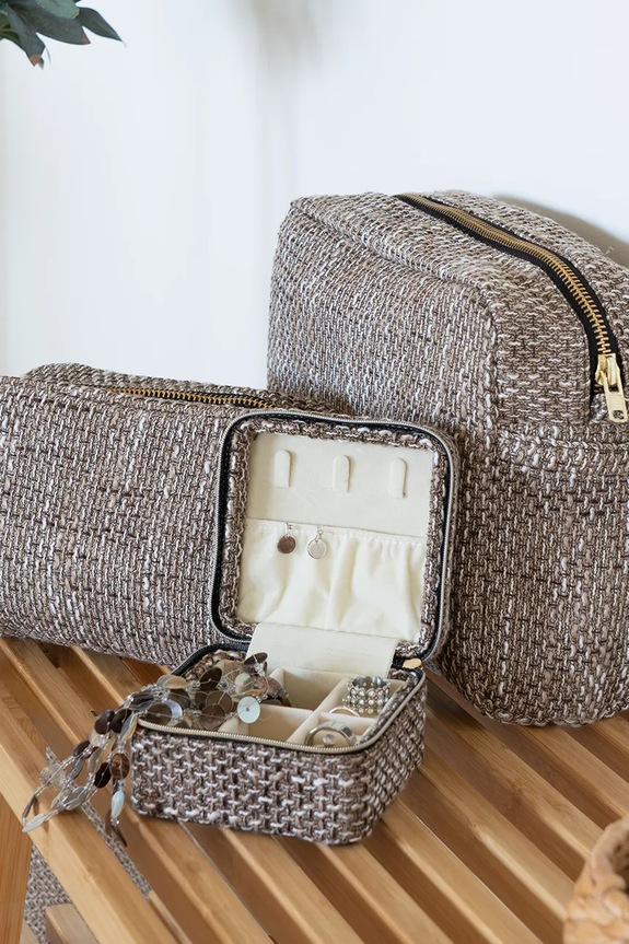 House Nordic ékszeres doboz Marrakech 11 x 11 x 6,5 cm bézs 1800050