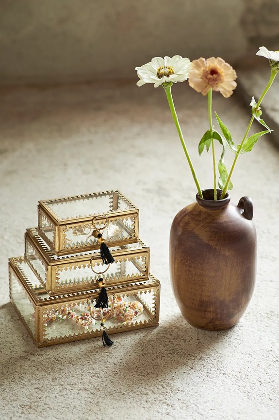 Ukrasna kutijca Madam Stoltz IB.230153L.G transparentna AA00