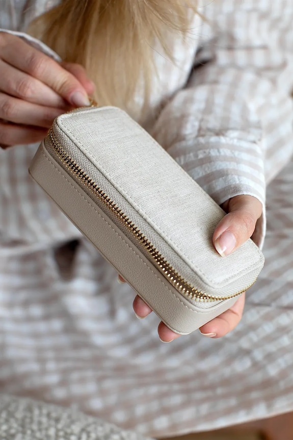 Dnevni boravak i spavaća soba Putna kutija za nakit Stackers 76393 bež