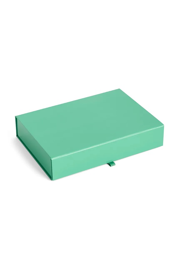 HAY pudełko na biżuterię Colour 23,2 x 16,1 x 4,6 cm turkusowy AE733.A687
