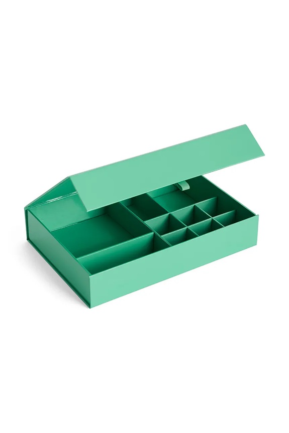 HAY pudełko na biżuterię Colour 23,2 x 16,1 x 4,6 cm AE733.A687 turkusowy AA00