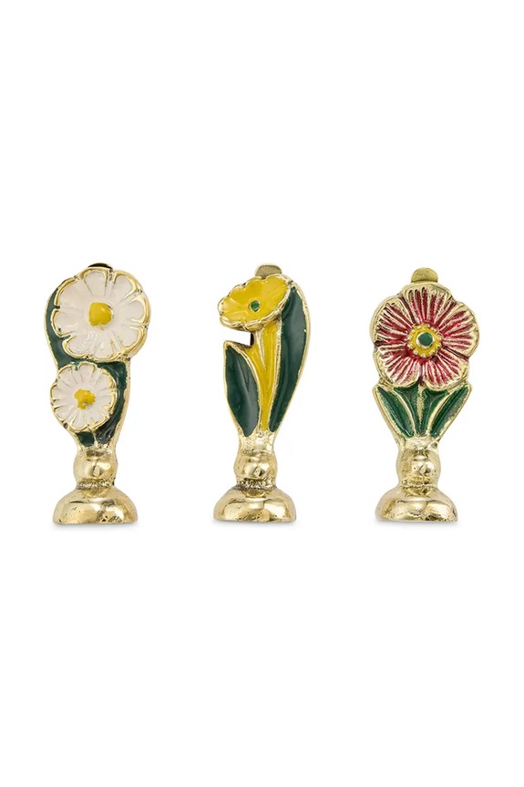 Doing Goods portabiglietti d'auguri Posy Card 6 x 2,7 x 2 cm 3-pack giallo 1.10.40.044.923.2