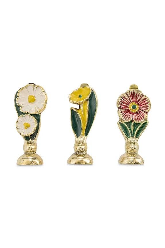 Doing Goods portabiglietti d'auguri Posy Card 6 x 2,7 x 2 cm 3-pack giallo 1.10.40.044.923.2