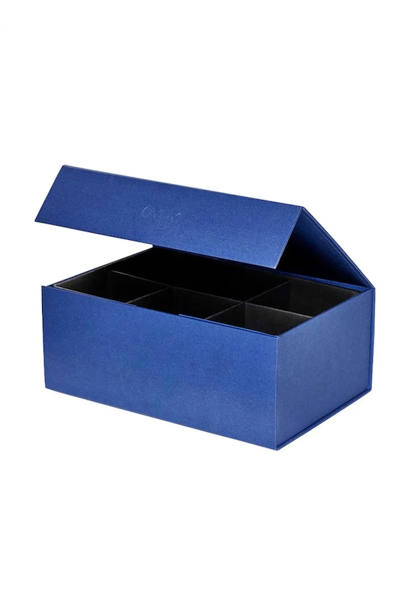 OYOY cutie de bijuterii Hako 25 x 18 x 10,5 cm bleumarin L301147