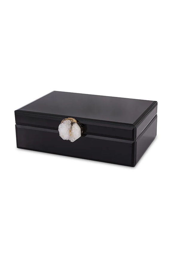 home & lifestyle cutie de bijuterii 8 x 24,5 x 18,5 cm negru 169327