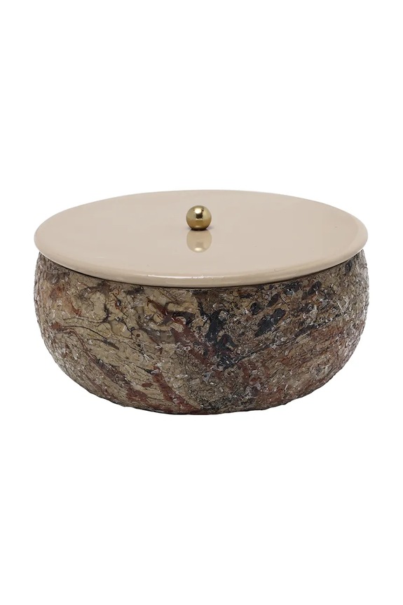 Present Time cutie de depozitare Mosaic Marble 16,5 x 7,5 cm maro PT4353BR