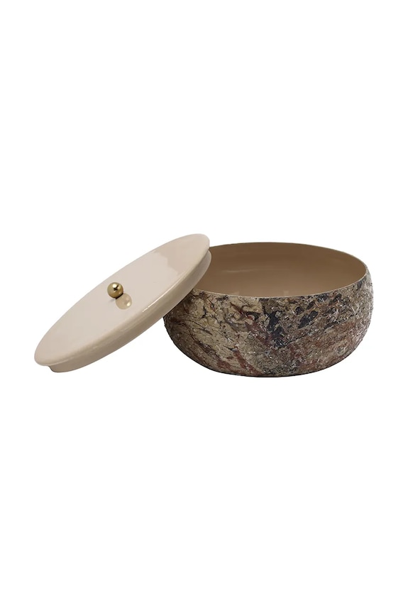 Present Time cutie de depozitare Mosaic Marble 16,5 x 7,5 cm PT4353BR maro AA00