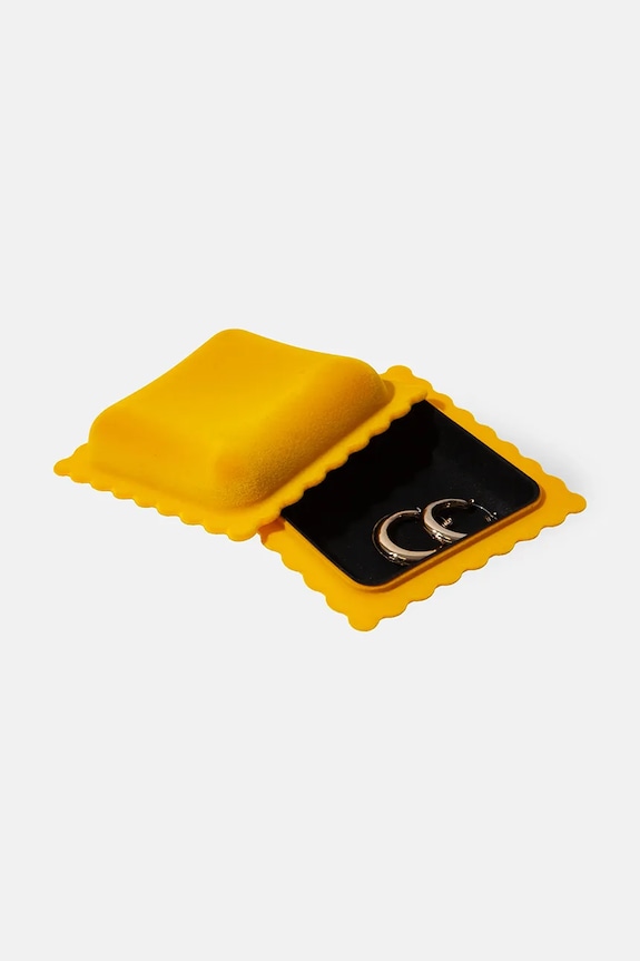 DOIY cutie de bijuterii pentru bijuterii din plastic 13 x 13 x 6 cm DYBOXDVRA galben AA00