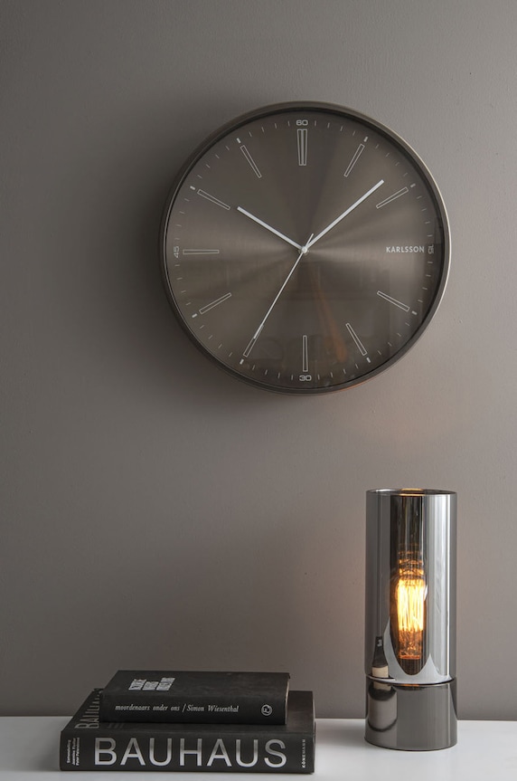 Leitmotiv lampa stołowa szary LM1961GM