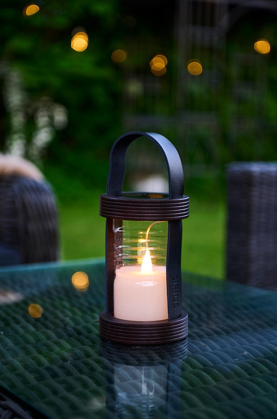 Sirius latarnia solarna LED Aston brązowy 38265.