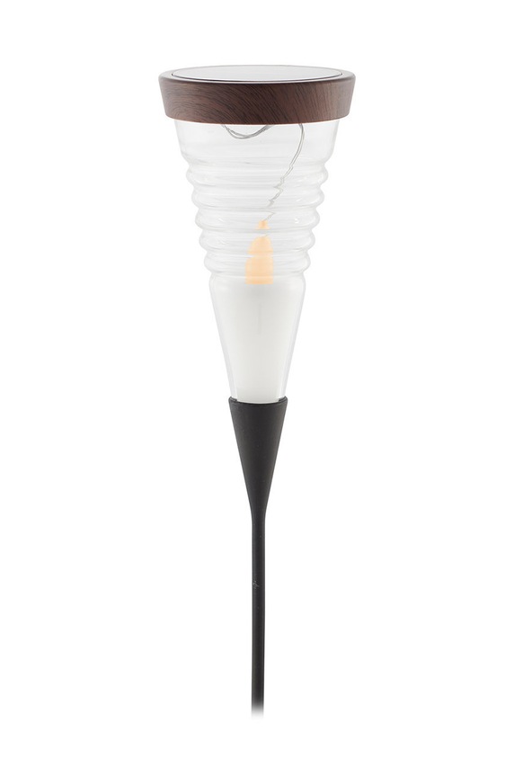 Sirius latarnia solarna LED Aston brązowy 38266