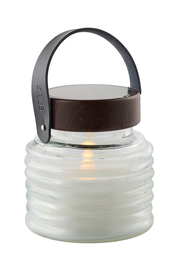 Sirius latarnia solarna LED Aston 12 x 12 cm brązowy 38267.