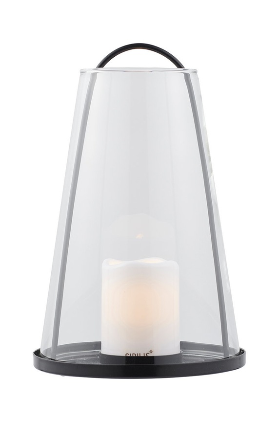 LED lucerna Sirius Albert 20 cm černá 39250