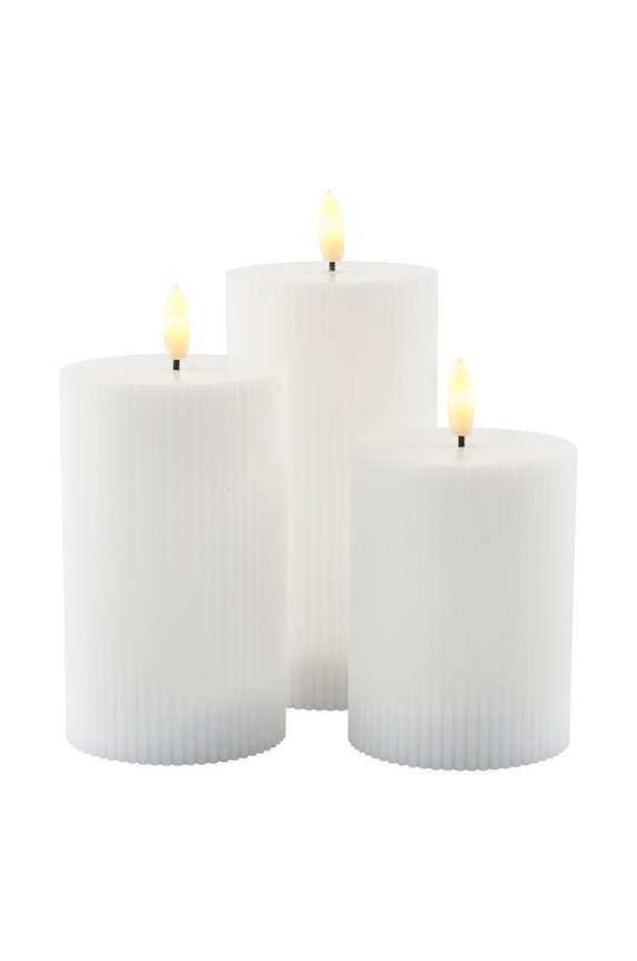 Sirius set lLED svijeća Smilla Rechargeable (3-pack) bijela 80252
