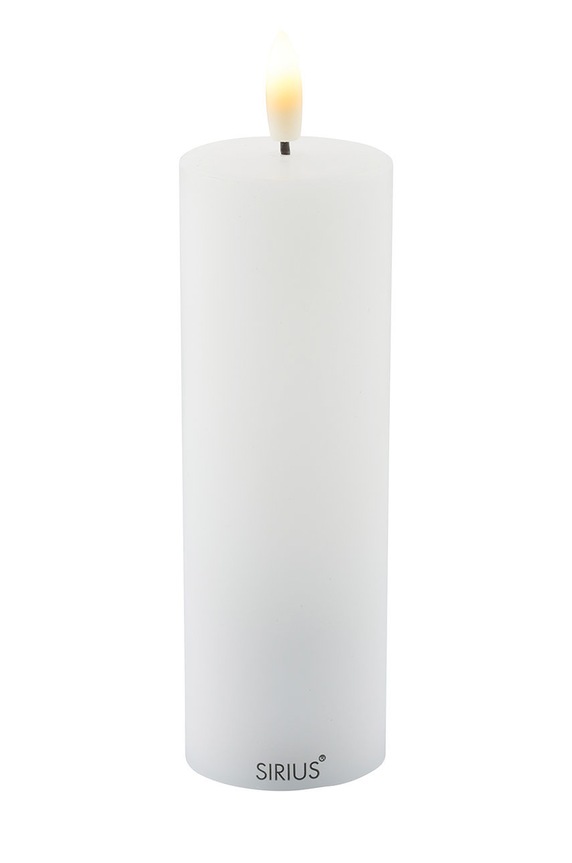 Sirius lumânare LED Sille Rechargeable 15 cm alb 80610