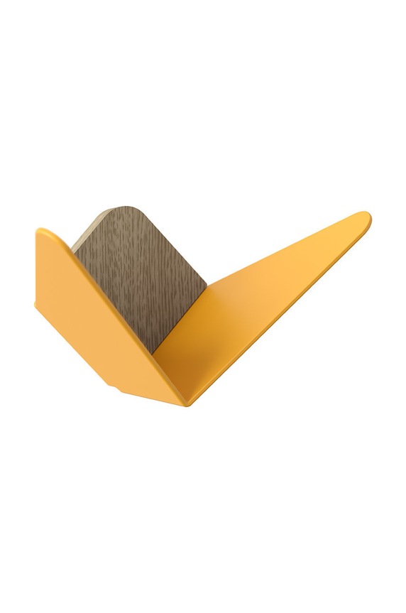 Umage wieszak ścienny z półką Butterflies Medium żółty 5285.Umage